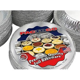 Pactogo 4" Aluminum Foil Tart Pan 7/8" Deep - Disposable Mini Baking Pie Tins (Pack of 500)