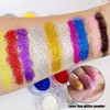 1 Box Fine Glitter, 1 Double Headed Sponge Stick, Twelve