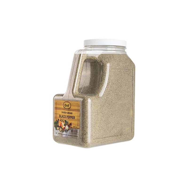 Gel Spice Fine Ground Black Pepper 34 Mesh 5 LB