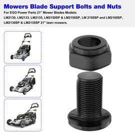 5640321002 Lawn Mower Blade Bolt for EGO 21" Lawn Mower Blade Power Parts LM2130, LM2133, LM2130SP, LM2135SP, LM2150SP & LM2156SP with Hexagon Lock Nut (1)