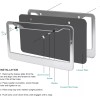 BLVD Heavy Duty 304 Stainless Steel License Plate Frame Including