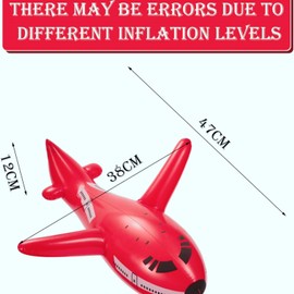 Inflatable Aeroplane, Inflatable Toy Plane Set - 6-Pack Jumbo Airplane Party Decorations for Kids Birthday Showers, Interactive Games, Playtime Fun. Perfect for Imaginative Play