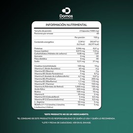 Suplementos Domos - VitaDom - Multivitaminico para hombre - 120 Cápsulas