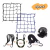 Redes Malla Moto Sujetar Casco Portabulto Cuerda Gancho 5pcs