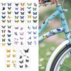 Bike Stickers,80 Pcs Butterfly Bike Frame Stickers Colourful Bicycle Decorative