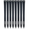 Lamkin Crossline Black Golf Grip Bundle (8 Piece), Midsize