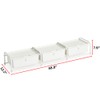DormCo Suprima® Underbed Storage - Lidded 3 Section - White
