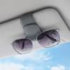 Sunglass Holder for Car Visor Sunglasses Clip Magnetic Leather Glasses