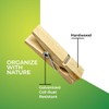 Surco Wooden Clothes Pegs with Metal Coil Spring for Firm