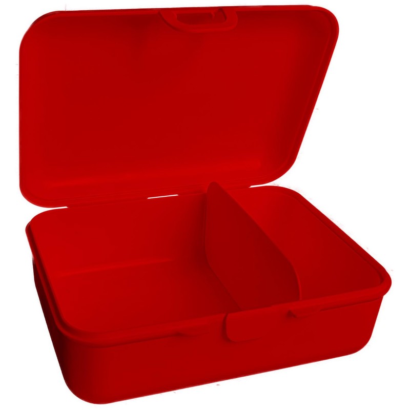 CreaDesign, Children's Lunch Box, Lunch Box, Red with Compartments, Ideal
