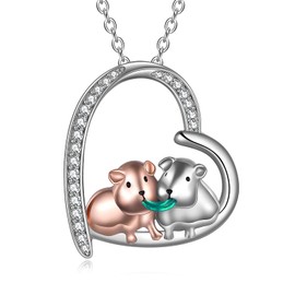 Penguin/Hippo/Cat/Duck Necklace 925 Sterling Silver Penguin Jewellery Gifts for Women Sister, Metal