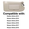 Passenger Right Side Sun Visor Replacement Compatible with Nissan Altima