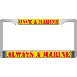 U.S.M.C. Once A Marine License Plate Frame