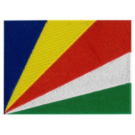Klicnow Seychelles Flag Embroidered Patch 12 X 9CM (4 3/4" X 3-1/2")