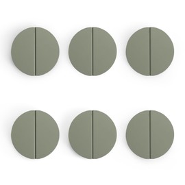 Evionlin Green 2-1/2 inch Drawer Pulls, 12 pcs (Half Round Brushed Brass Half Moon Cabinet Pull Handles Semicircle Knobs with Screws for Kitchen Cupboard Bedroom Furniture Door