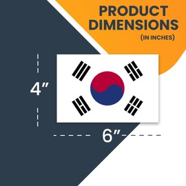 Magnet Me Up South Korean Flag Car Magnet Decal, 4x6 Inches, Heavy Duty Automotive Magnet for Car, Truck SUV