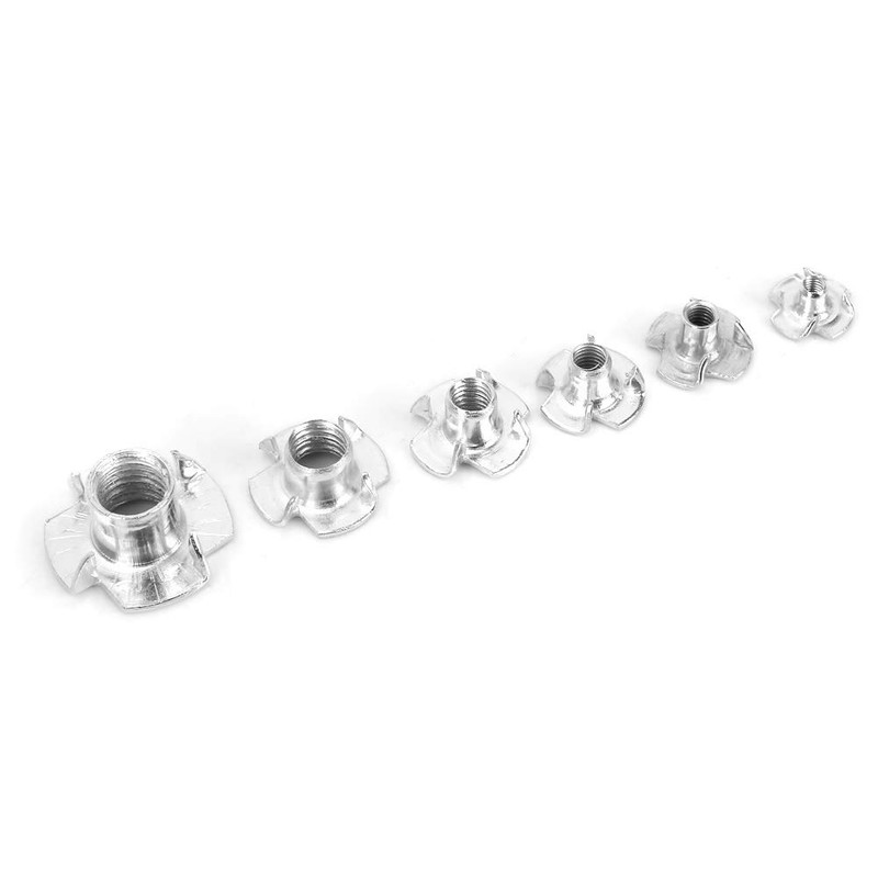 110pcs Durable T-nut, Stainless Steel Galvanized T Nuts Rivet Nut,