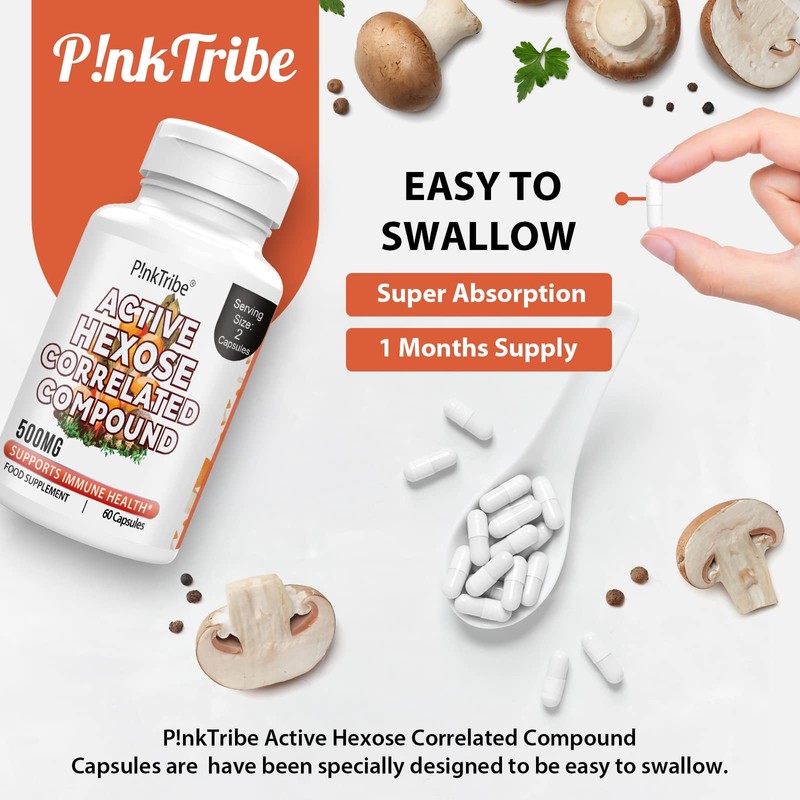 Active Hexose Correlated Compound 500mg - Supports Immune Health, Liver