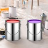 Uiifan 8 Pcs 1 Gallon Empty Metal Paint Cans with