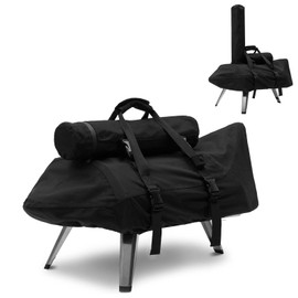 NOELIFE Carry Cover for Ooni Karu 12 and Karu 2 Pizza Oven, Waterproof Pizza Oven Accessories with Seperate Chimney Bag, with Bottom Straps for Fixation (Oven Not Included)