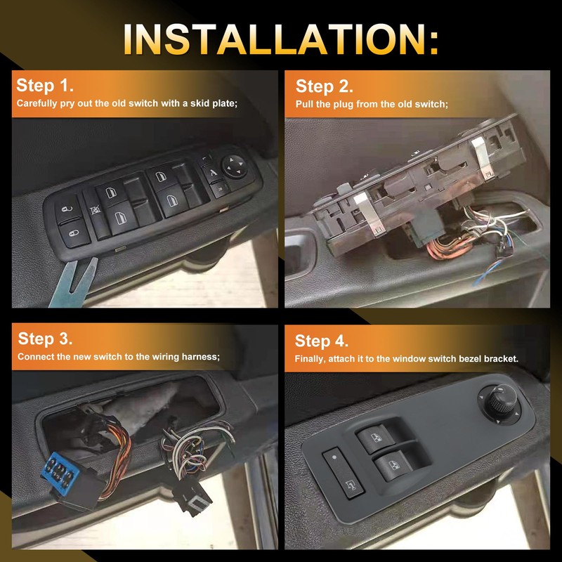 A ABSOPRO Front Right Driver Side Power Window Switch for