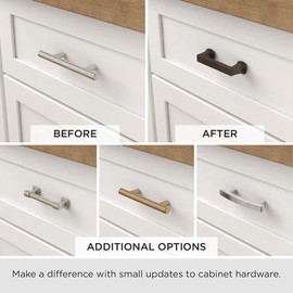 Liberty 62319SN 6-5/16" Kitchen Cabinet Hardware Drawer Handle Pull, Satin Nickel