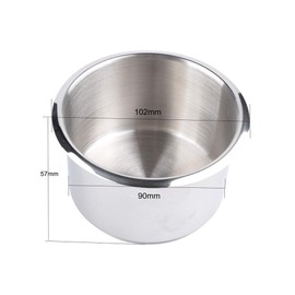 Stainless Steel Cup Holder Insert Cup Base for Motorhomes RV Car