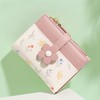 Bakurok Small Wallet Women RFID Vegan Leather Bifold Compact Card