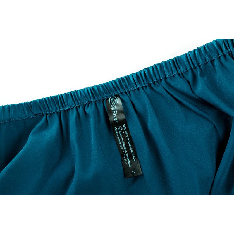 SilRiver Calzoncillos de satén de seda para hombre, ropa interior