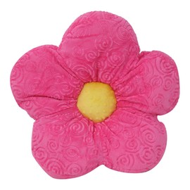 Adorable 15" Minky Flower Pink Throw Pillow