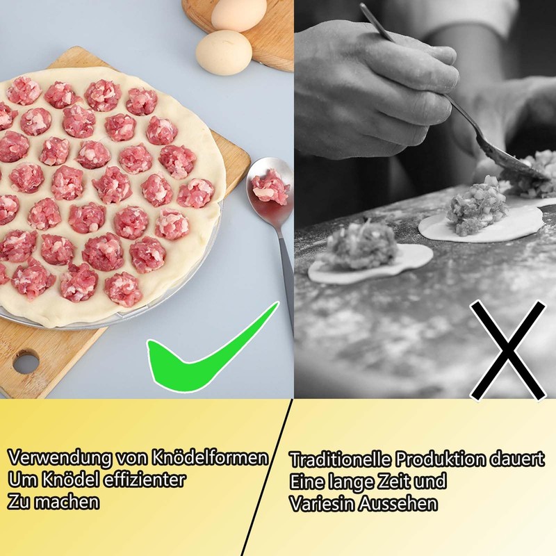 FYKZQWDS 3 Pcs Dumpling Maker Set, Convenient Mold Pastry Maker