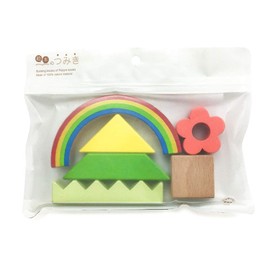 Picture Book Tsumiki TM-TMK-0101 MORI/Basic Tsumiki Set, Wooden Building Blocks Toy
