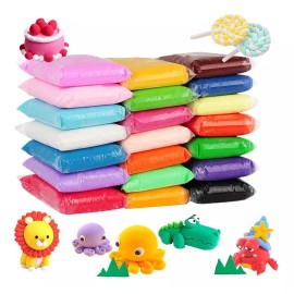 Clay Light Fomi Moldeable 12 Colores Masa Plastilina Slime Didactico