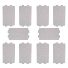 10 hojas de placa de mica para horno de microondas, tamaño único de 116 mm x 64 mm, accesorio de repuesto para microondas, adecuado para muchos electrodomésticos
