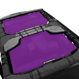 JK Sun Shade Top Compatible with Jeep Wrangler Sunshade Mesh Roof Purple