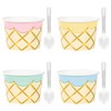 Creative Converting Ice Cream Party Treat Cups with Spoons, 8