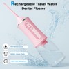 Water Flosser for Teeth Pick,360ML Rechargeable Travel Oral Irrigator Cleaner,IPX7