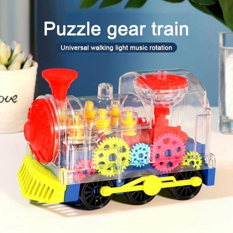 Electric Train Toy, Random Color Electric Train Toy with Music