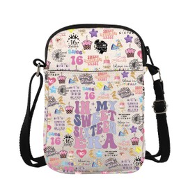 Sweet 16 Cross Body Bag In My Sweet Sixteen Era Messenger Bag 16th Birthday Party Gift Happy 16th Shoulder Bag Gift (16 Era CB)