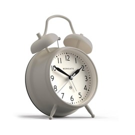 NEWGATE Classic Twin Bell Alarm Clock - Covent Garden Metal Design - Bedroom & Desk Accessory - Retro Traditional Style - Black