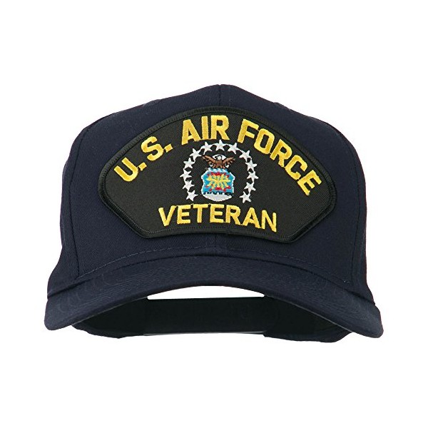 e4Hats.com US Air Force Veteran Military Patch Cap - Navy OSFM