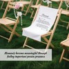 Reserved Memorial Wedding Chair Sign, Save a Seat with Love