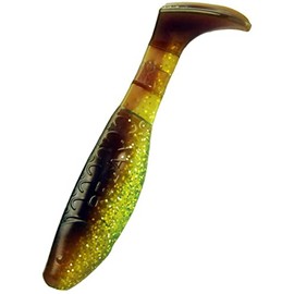 Relax Kopyto L-052 3 Inch Rubber Fish Zander Artificial Bait Green Pack of 10