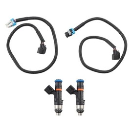 Replacement Parts For Polaris RZR Ranger Crew XP 800 2011-14 Fuel Injectors & Harness Pair 1204318 Mod-GS95-15077