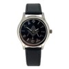 WESTIME Masonic Freemason Square and Compass Black Dial Leather Wrist
