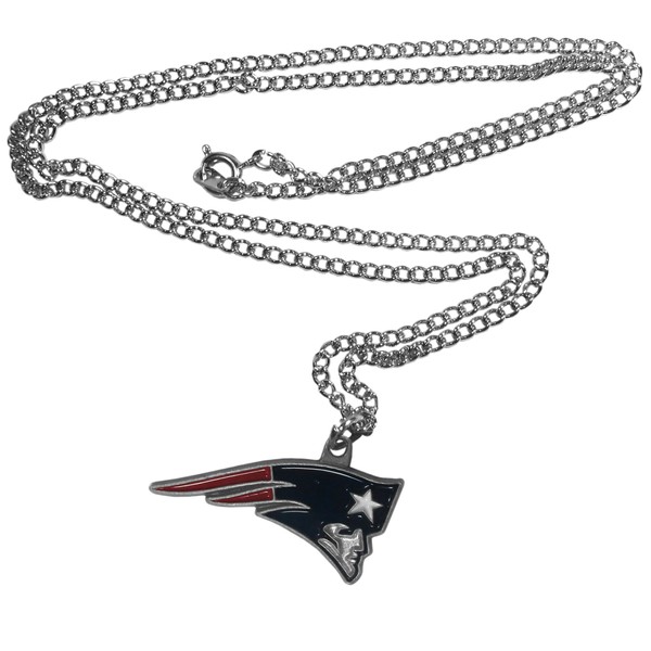 NFL Siskiyou Sports Fan Shop New England Patriots Chain Necklace 22 inch Team Color