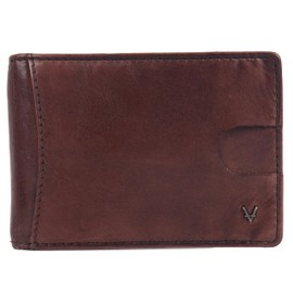 VILENCA HOLLAND Unisex Genuine Leather RFID-Blocking Card Holder: Sleek Design for Style, Functionality & Ultimate Security, Brown, Sleek and Minimalist