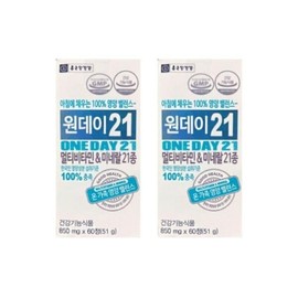 Chong Kun Dang Health One Day 21 850mg 60 tablets 2 boxes / 종근당건강 원데이21 850mg 60정 2박스