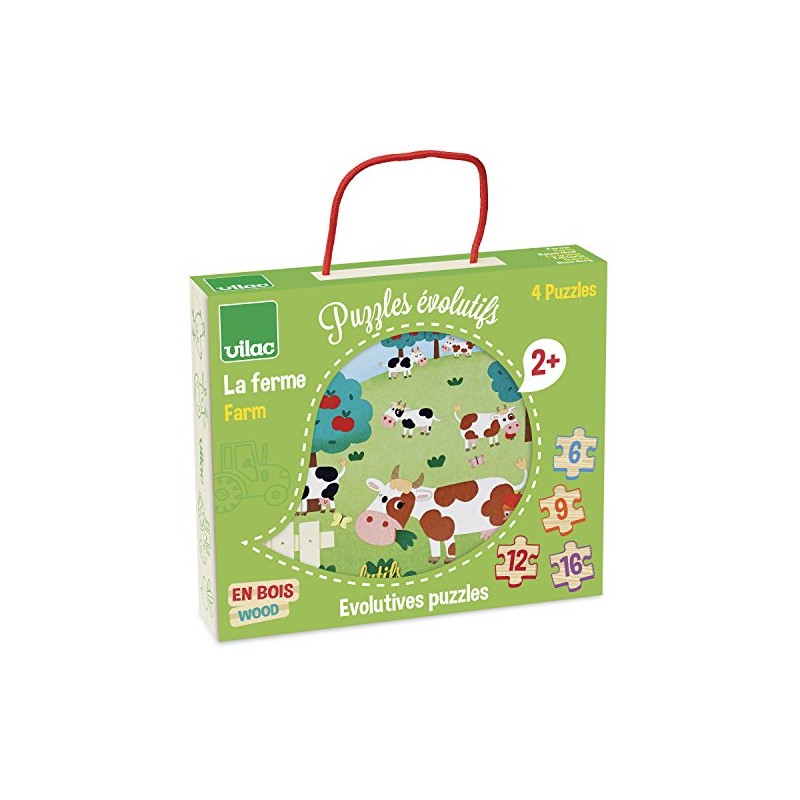 Vilac d?ev?né puzzle - Farma 4v1