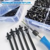 625-Piece Car Push Retainer Clips Body Clips Plastic Fasteners Kit